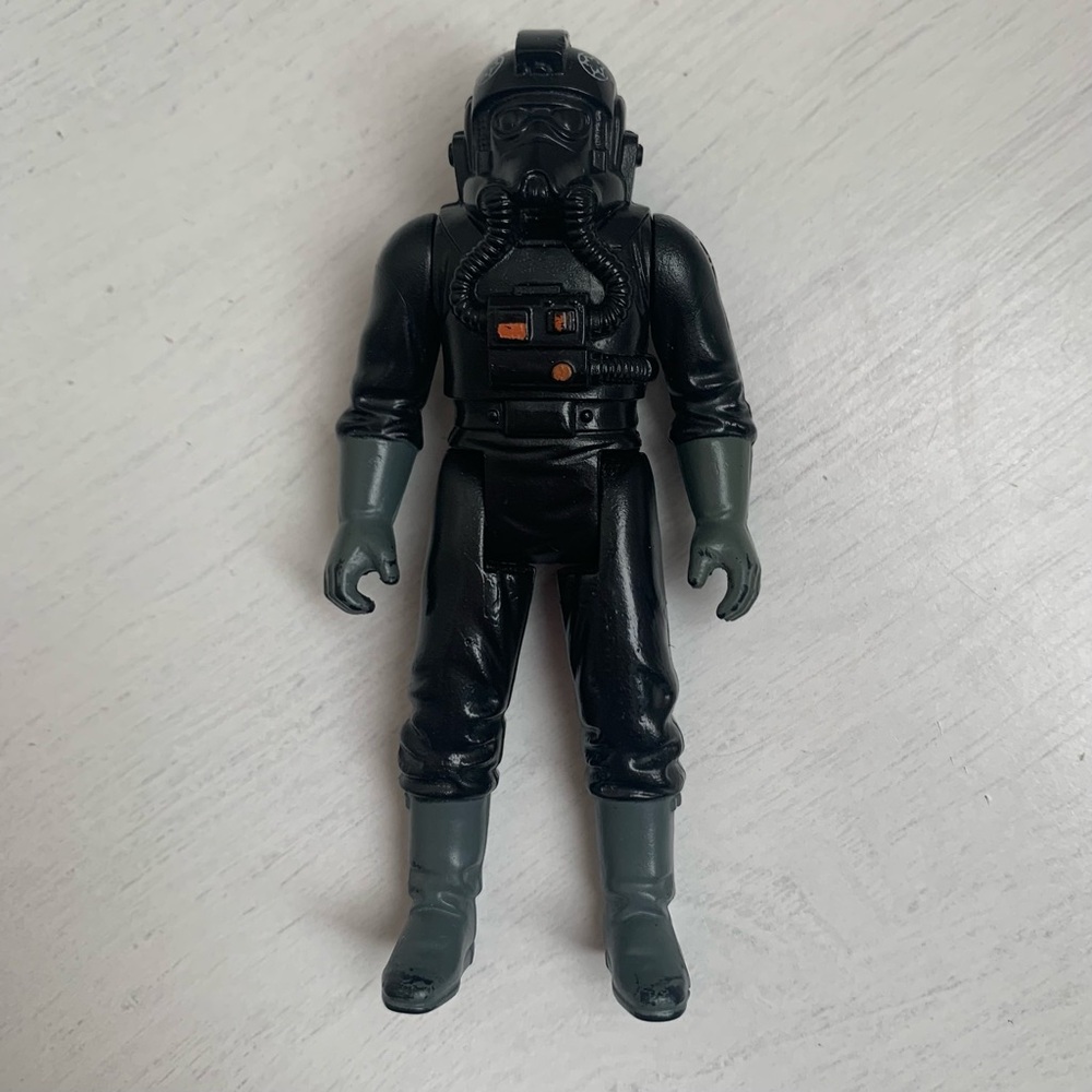 Vintage 1982 Kenner Star Wars TIE Fighter Pilot 3.75” Figure Loose Hong Kong